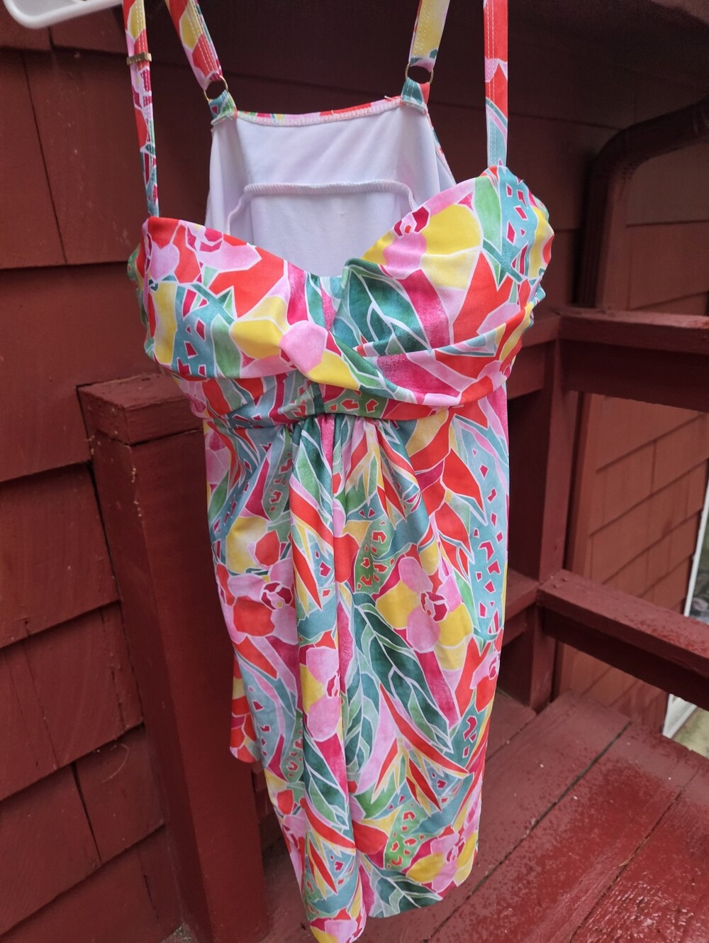 Nicole Miller Floral Multicolor Swim Dress